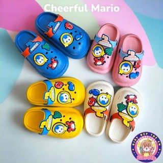 Dép sục cross đi biển XQ-7701 CHEERFUL MARIO cho bé trai bé gái 2-10 tuổi