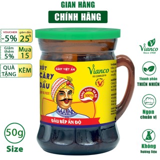 Combo 5 hủ sốt nấu cà ri vianco hủ 50g hiệu ông già ấn độ gia vị nêm sẵn chuẩn vị - gia vị việt ấn