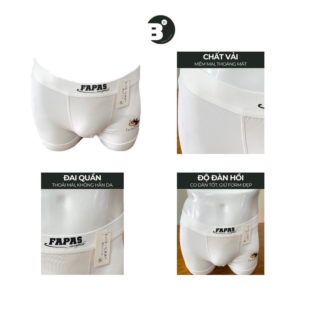 [COMBO 5] Quần Lót Nam Boxer Cạp P.U MA Chất Thun Lạnh Co Giãn 4 Chiều, Quần Sịp Đùi Nam Thoáng Khí Thấm Hút Mồ Hôi Tốt