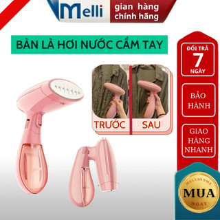 Bàn là hơi nước cầm tay MELLI gấp gọn  Bàn ủi hơi nước đứng thế hệ mới ủi mạnh siêu phăng công suất 1500 w