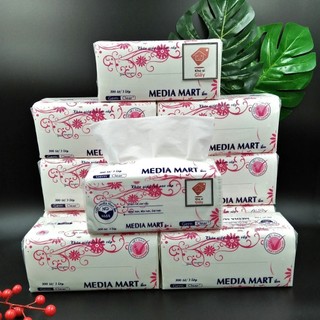 Combo 12 bịch khăn giấy rút media mart 3 lớp siêu dai mềm mịn - giấy vệ sinh cao cấp