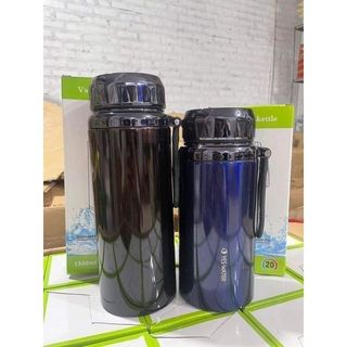 Bình Giữ Nhiệt Inox 304 dày 2 lớp 1500ml Giữ Nhiệt Tối Ưu ( vỏ xanh )
