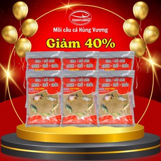 Combo 6 gói Mồi câu cá Rô phi - Mồi câu cá Hùng Vương