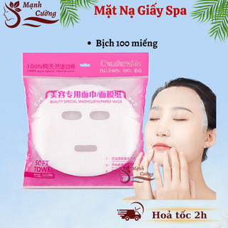 Mặt nạ giấy bịch 100 miếng dùng trong spa, tmv