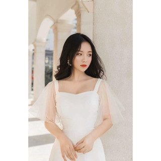 Đầm Trắng Voan Công Chúa