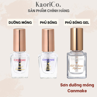 Sơn dưỡng móng Canmake Nail hardener/ sơn bóng Top Coat và sơn bóng Gel Volume Topcoat Canmake - nội địa Nhật