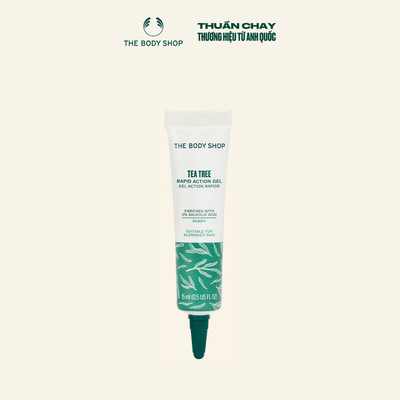 [HSD 3/2028] Gel Chấm Mụn Cấp Tốc Tràm Trà Tea Tree Rapid 15ml The Body Shop