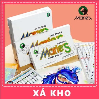 [ARTDOOR] Bộ màu Nước Tuýp MARIES 12ml (hộp giấy)
