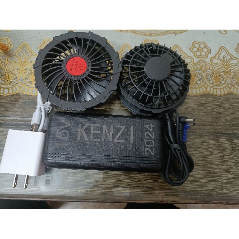 Quạt áo điều hòa 50000mAh quạt 15V