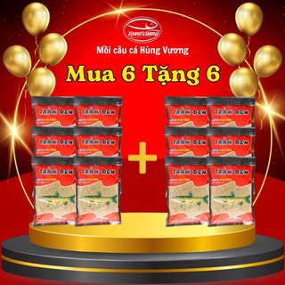 Combo 12 gói mồi câu cá trắm đen - mồi câu cá hùng vương