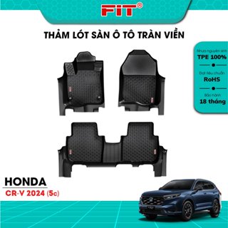 Thảm lót sàn ô tô Honda CRV 2024 (5 chỗ) tràn viền bậc cửa Fitmat
