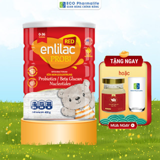 Sữa Enlilac Probi RED Sữa chuyên biệt cho trẻ bất dung nạp lactose Lon 400g