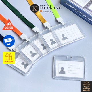   701  Dây Đeo Thẻ Bọc Đựng Card ID Cá Nhân Bản Ngang Loại Lớn 
