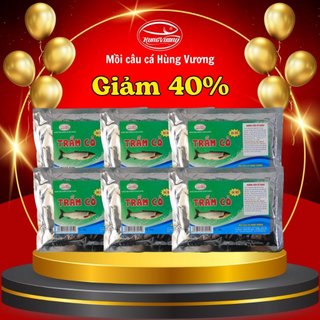 Combo 6 gói Mồi câu cá Trắm cỏ đặc biệt - Mồi câu cá Hùng Vương