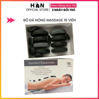 Bộ đá nóng massage | đá nóng massage đả thông kinh lạc bộ 16 viên dành cho spa chất lượng cao