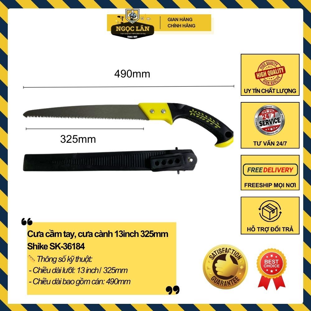 Cưa kiếm cầm tay, cưa cành 13inch 325mm Shike SK-36184