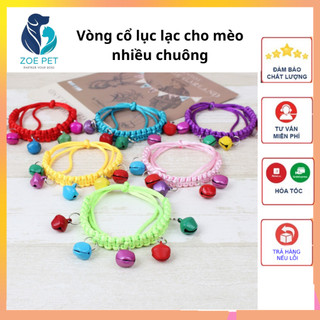 Vòng cổ lục lạc cho mèo nhiều chuông