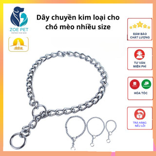 Dây chuyền, vòng cổ cho chó chất liệu inox - Zoepet