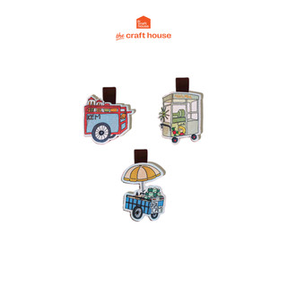 Kẹp sách - bookmark nam châm TICK & PICK đánh dấu trang sách tiện lợi chủ đề món ăn hè phố