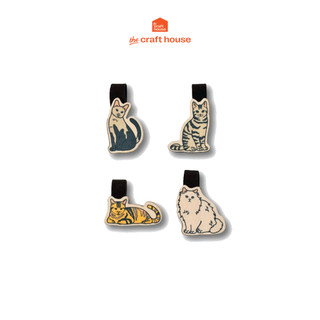 Set kẹp sách - bookmark gỗ TICK & PICK giúp đánh dấu trang sách - tài liệu tiện lợi chủ đề động vật