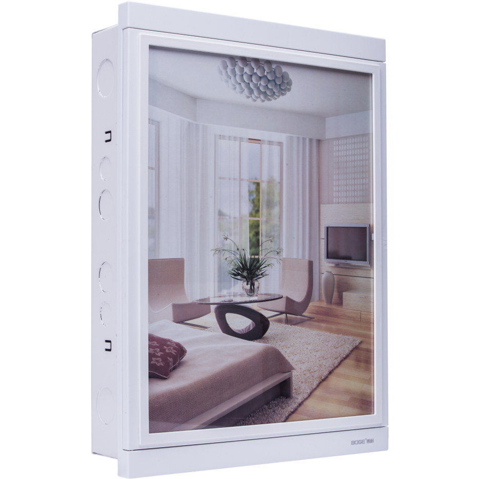 Tủ điện âm tường EDENKI 26 module có khung tranh trang trí L-B26W/H