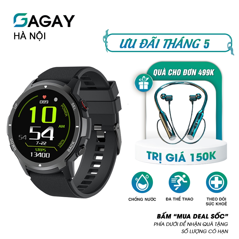 Đồng hồ nam Smart watch G-S52 Pro nghe gọi,đồng hồ thông minh đo nhịp tim, phân tích giấc ngủ GAGAY Hà Nội