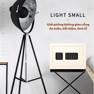 ( GIÁ TỐT ƯU ĐÃI) Két sắt mini Heaven Decor Deli đột phá công năng khóa sô kết hợp vân tay thông minh gia đình văn phòng