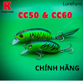 Mồi CC50 và CC60 chính hãng Lurefans , mồi câu cá lóc chẽm mú thác lác bống