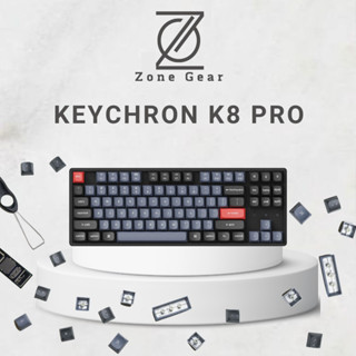 Bàn Phím Cơ Keychron K8 Pro, Bàn Phím Cơ Keychron K8 Max 3 Mode Kết Nối - Hỗ trợ QMK/VIA Bảo Hành 12 Tháng