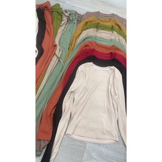 Đồ Bộ bigsize Ủ Kem Quần Ống Rộng Vải Mềm Mịn Tay dài Áo ( chiều dài quần 102cm )