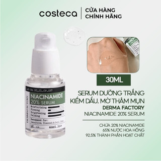 Tinh Chất Dưỡng Trắng Da Mờ Thâm Derma Factory Niacinamide 20% Serum 30ml