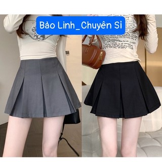 Chân váy xếp ly dáng ngắn bảo linh ly to hottrend nữ tính