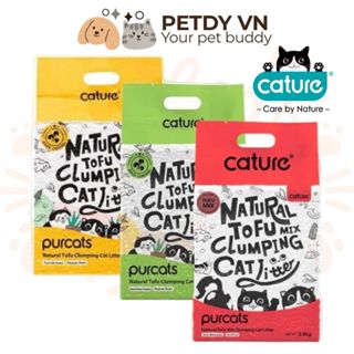 Cát vệ sinh đậu nành hữu cơ Cature tofu Purcat dành cho mèo - Hàng nhập khẩu chính hãng