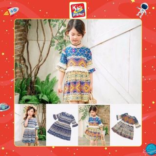 Đầm xòe bohemian cho bé gái N00442