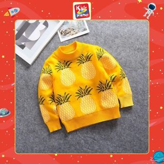 Áo len quả dứa trần bông unisex trẻ em N00594