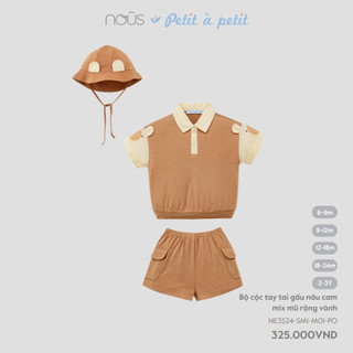  Bộ quần áo cộc kèm mũ phối màu đa dạng, chất liệu cao cấp cho bé đi chơi từ 6-3 tuổi Nous Việt Nam