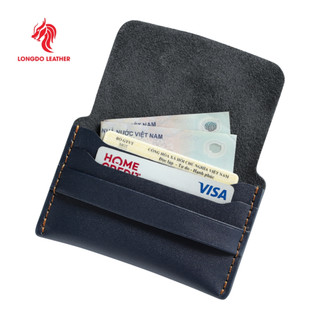 Ví đựng thẻ thông minh da bò thật thương hiệu Longdo Leather - C01