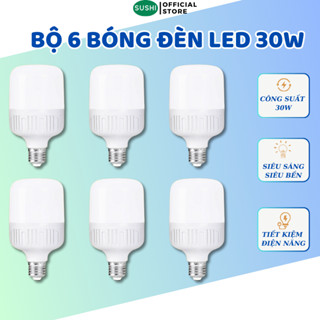 Bóng Đèn Led 30W Sushi Trụ Tròn Ánh Sáng Trắng Siêu Sắng Đui Xoáy Phù Hợp Với Mọi Gia Đình
