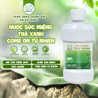 Nước súc miệng, chống hôi miệng, nước súc miệng trà xanh Come On