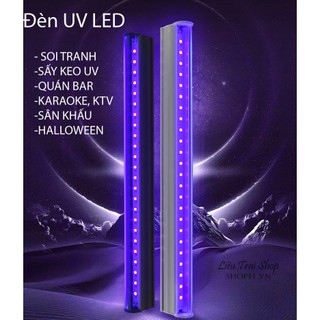 Đèn uv LED đèn soi tranh quẩy bar 395nm đèn cực tím 220v Ultra violet Led floodlight