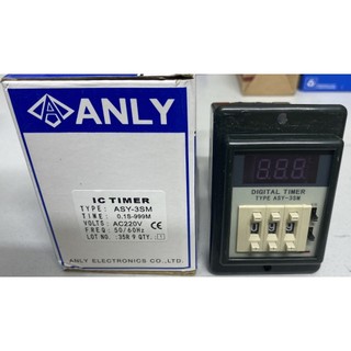 Timer hẹn giờ asy-3sm / 220v 0,1s-999m kèm đế hàng chất lượng