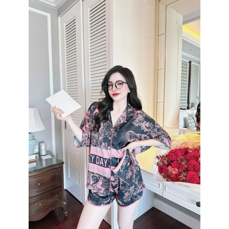bộ đồ ngủ phom cánh dơi lụa latin cap cấp