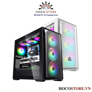 Vỏ case máy tính segotep gank 360s-ape đen, trắng | hoco store pc