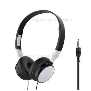 Tai nghe chụp tai Nova Music X nhỏ gọn nhẹ phong cách Nhật Bản (màu trắng phối đen cá tính) có thể xếp gọn