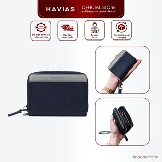 VERSA HAVIAS ví mini unisex thủ công da bò Saffiano Ý thật 100%