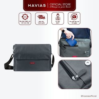 MESSENGER HAVIAS túi đeo chéo có lớp lót bên trong vải Oxford cao cấp