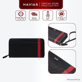 VIVA HAVIAS clutch cầm tay chắc chắn da bò TAIGA Ý thật 100% nhập khẩu