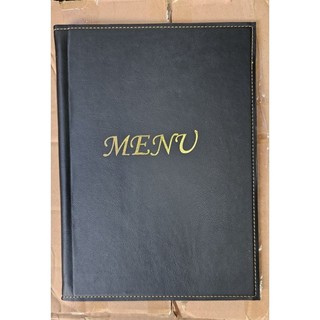 Menu bìa da cao cấp,menu da A4 (10 lá)