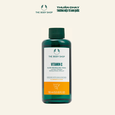 Nước Cân Bằng Sáng Da Vitamin C Glow Revealing Tonic 150ML The Body Shop