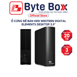 Ổ cứng để bàn HDD Western Digital Elements Desktop 3.5" 4T /6TB/8TB/10TB/12TB/14TB/16TB/18TB/20TB Bảo hành 3 năm